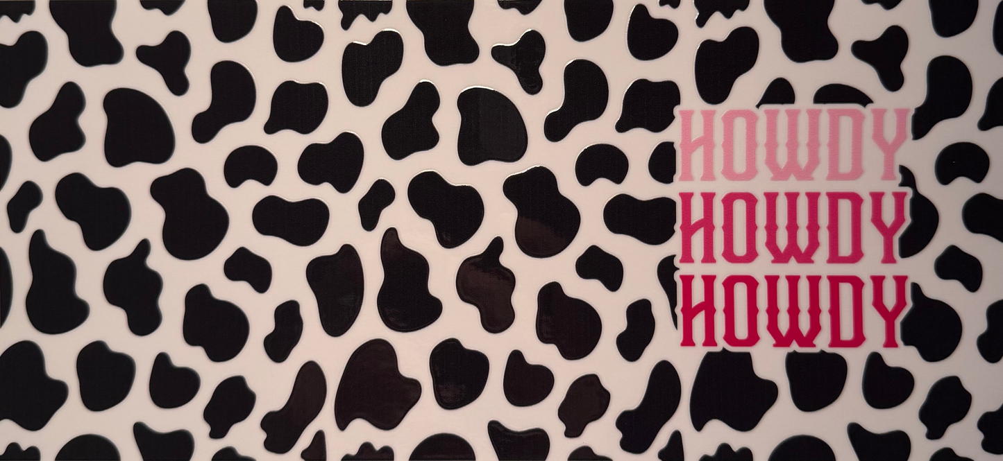 Howdy and Cheetah Theme Cup Decal