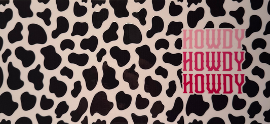 Howdy and Cheetah Theme Cup Decal